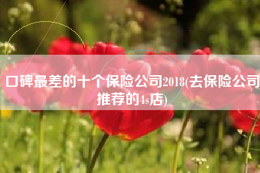 口碑最差的十个保险公司2018(去保险公司推荐的4s店)