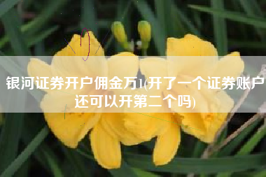 银河证券开户佣金万1(开了一个证券账户还可以开第二个吗)