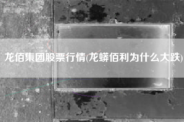 龙佰集团股票行情(龙蟒佰利为什么大跌)