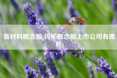 新材料概念股(钨矿概念股上市公司有哪些)