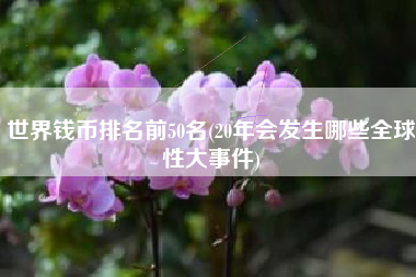世界钱币排名前50名(20年会发生哪些全球性大事件)