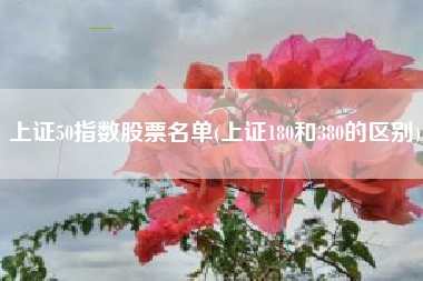 上证50指数股票名单(上证180和380的区别)
