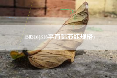 150316(316平方铝芯线规格)