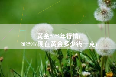黄金2022年行情(
2022916现在黄金多少钱一克) 黄金2022年行情(
2022916现在黄金多少钱一克)