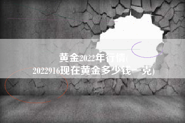 黄金2022年行情(
2022916现在黄金多少钱一克) 黄金2022年行情(
2022916现在黄金多少钱一克)
