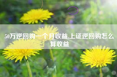50万逆回购一个月收益,上证逆回购怎么算收益
