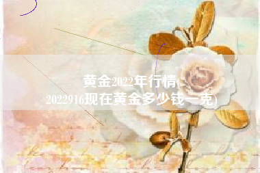 黄金2022年行情(
2022916现在黄金多少钱一克) 黄金2022年行情(
2022916现在黄金多少钱一克)
