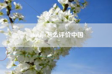 chatgpt怎么评价中国