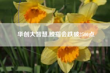 华创大智慧,股指会跌破2500点