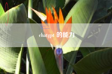 chatgpt 的能力