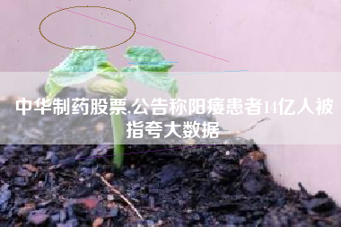 中华制药股票,公告称阳痿患者14亿人被指夸大数据
