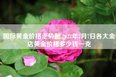 国际黄金价格走势图,2022年7月7日各大金店黄金价格多少钱一克