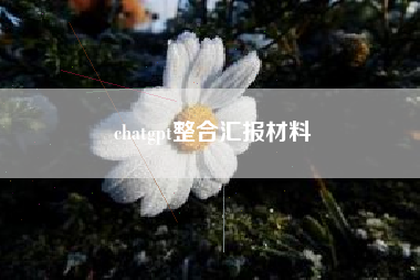 chatgpt整合汇报材料