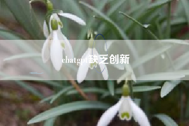 chatgpt缺乏创新