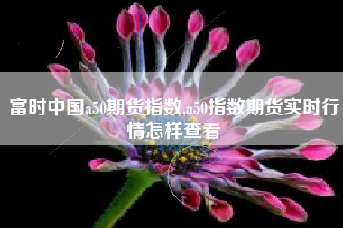 富时中国a50期货指数,a50指数期货实时行情怎样查看