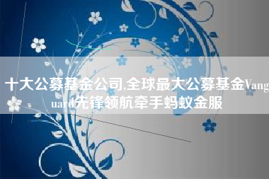 十大公募基金公司,全球最大公募基金Vanguard先锋领航牵手蚂蚁金服