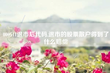 000511退市后代码,退市的股票散户得到了什么赔偿