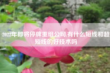 2022年即将停牌重组公司,有什么短线和超短线的好技术吗
