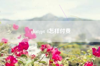 chatgpt 4怎样付费