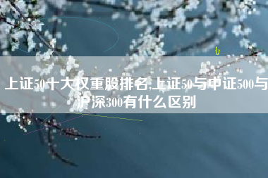 上证50十大权重股排名,上证50与中证500与沪深300有什么区别