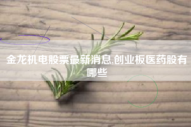 金龙机电股票最新消息,创业板医药股有哪些