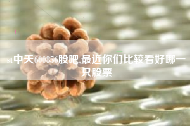 st中天600856股吧,最近你们比较看好哪一只股票