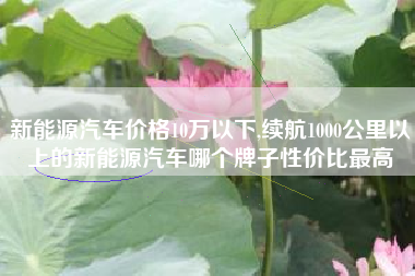 新能源汽车价格10万以下,续航1000公里以上的新能源汽车哪个牌子性价比最高
