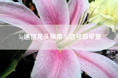 5g通信龙头股票,5g信号最早是