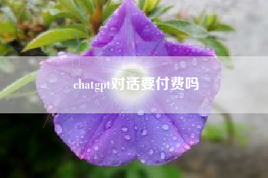 chatgpt对话要付费吗