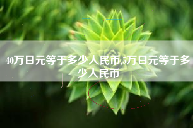 40万日元等于多少人民币,5万日元等于多少人民币