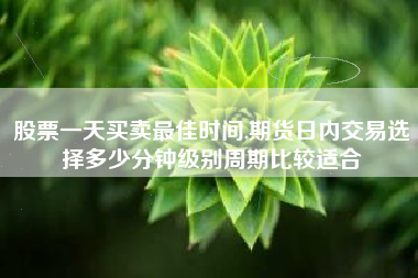 股票一天买卖最佳时间,期货日内交易选择多少分钟级别周期比较适合
