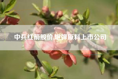 中兵红箭股价,炮弹原料上市公司