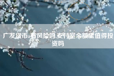 广发货币a有风险吗,支付室余额宝值得投资吗