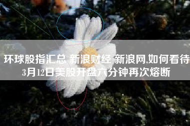 环球股指汇总 新浪财经 新浪网,如何看待3月12日美股开盘六分钟再次熔断