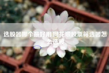 选股器哪个最好用,同花顺股票筛选器怎么选股