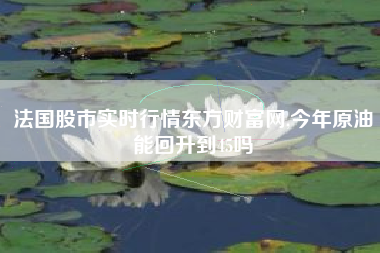 法国股市实时行情东方财富网,今年原油能回升到45吗