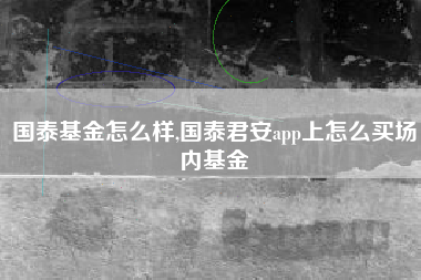 国泰基金怎么样,国泰君安app上怎么买场内基金