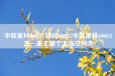 中联重科000157,请问000157中联重科600031三一重工哪个上涨空间大