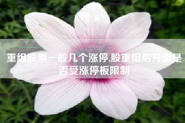 重组股票一般几个涨停,股重组后开盘是否受涨停板限制