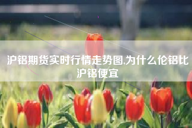 沪铝期货实时行情走势图,为什么伦铝比沪铝便宜