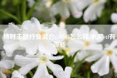 博时主题行业混合160505怎么样,水泥etf有哪些