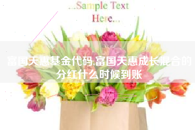 富国天惠基金代码,富国天惠成长混合的分红什么时候到账
