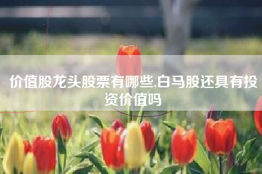 价值股龙头股票有哪些,白马股还具有投资价值吗