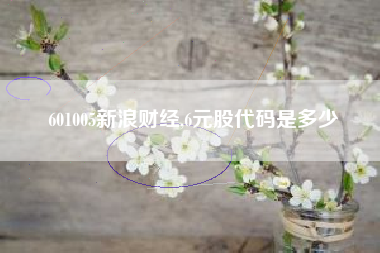 601005新浪财经,6元股代码是多少