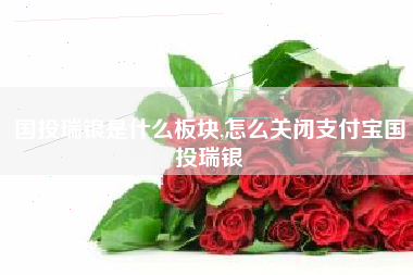 国投瑞银是什么板块,怎么关闭支付宝国投瑞银