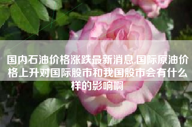 国内石油价格涨跌最新消息,国际原油价格上升对国际股市和我国股市会有什么样的影响啊