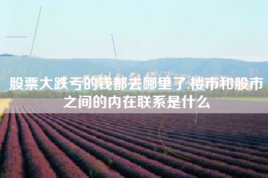 股票大跌亏的钱都去哪里了,楼市和股市之间的内在联系是什么