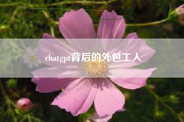 chatgpt背后的外包工人