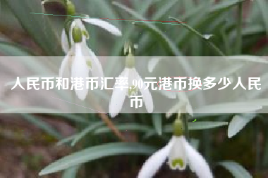 人民币和港币汇率,90元港币换多少人民币