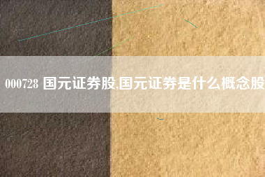 000728 国元证券股,国元证券是什么概念股